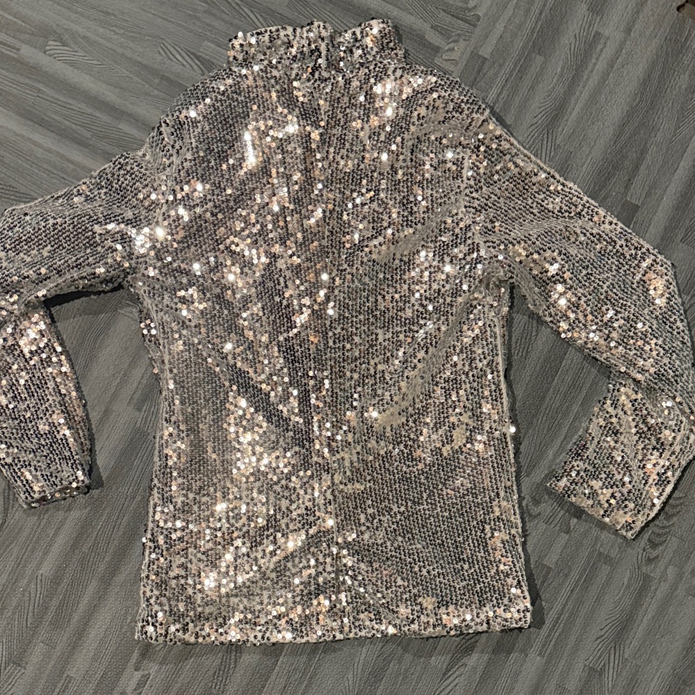 Silver Sequin Jacket - image 3